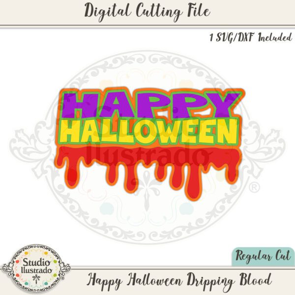 SI Happy Halloween Dripping Blood 2022