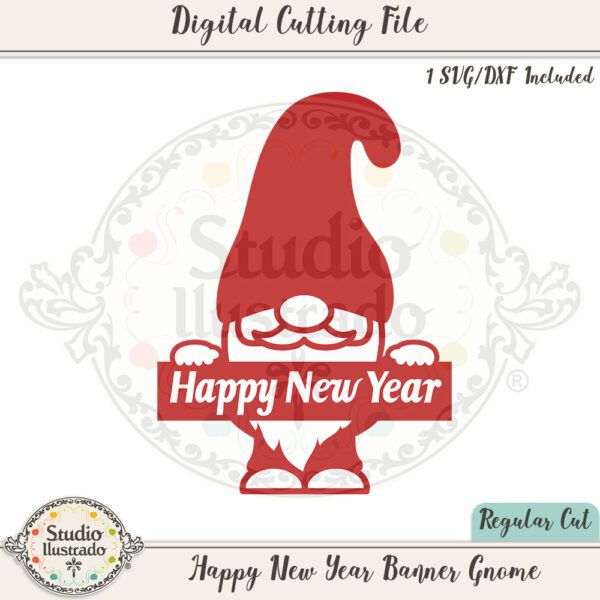 SI Happy New Year Banner Gnome 2022