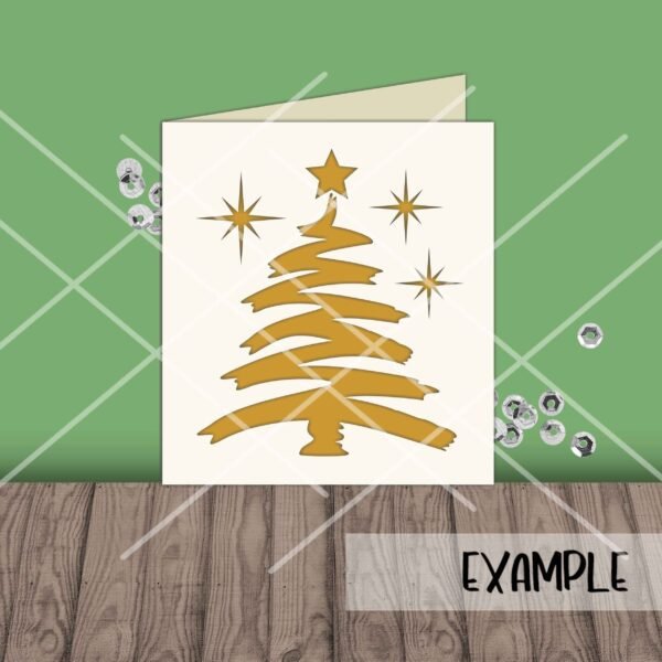 Modern Christmas Tree Card - Image 2