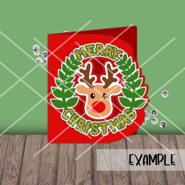 Reindeer Merry Christmas Card - Image 4