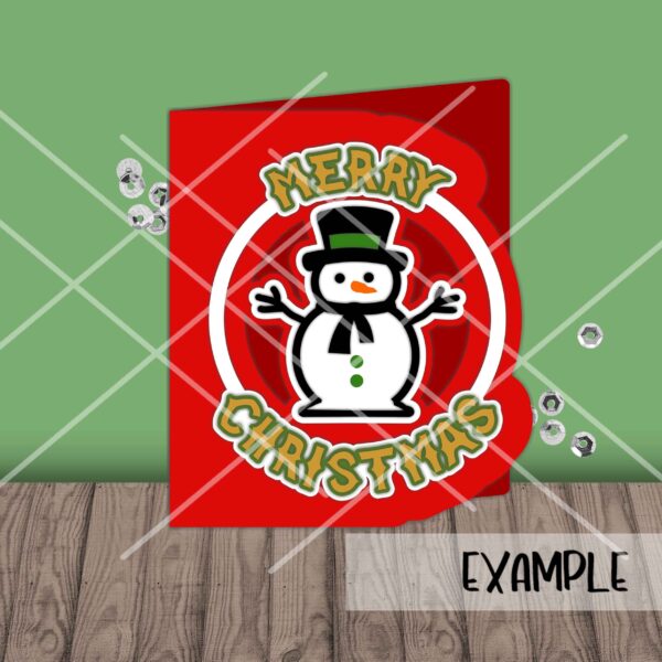 SI Snowman Merry Christmas Card mock2