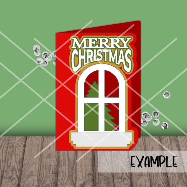 Window Merry Christmas Card - Image 3