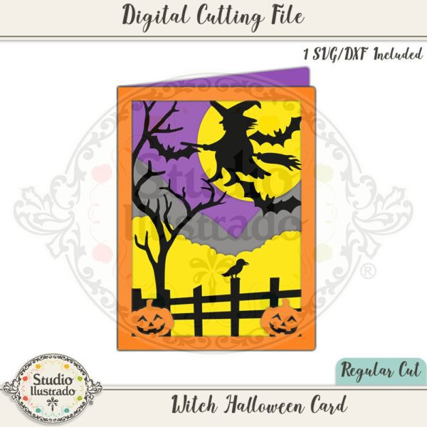 Witch Halloween Card