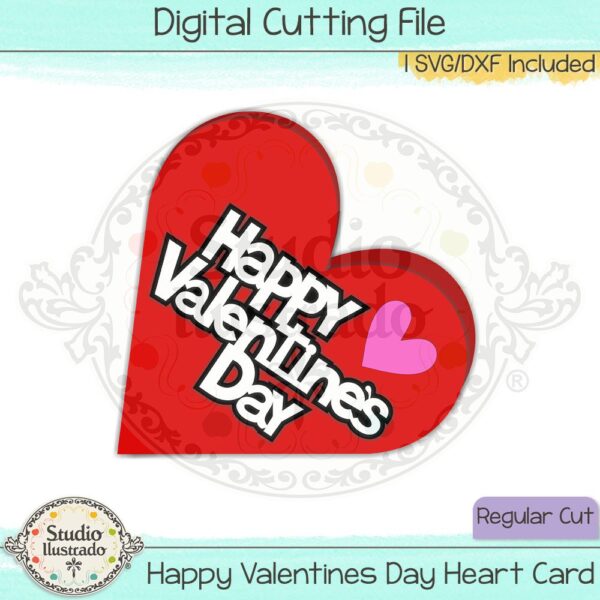 Happy Valentines Day Heart Card