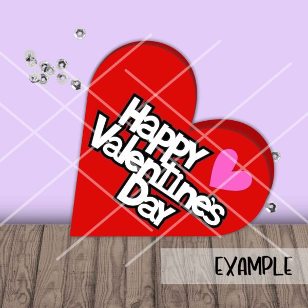 Happy Valentines Day Heart Card - Image 2