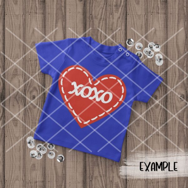 Sewn Heart Xoxo - Image 2