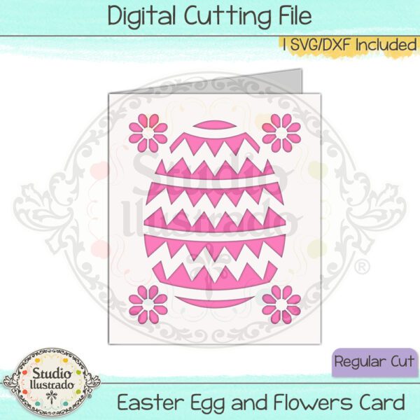 SI Easter Egg and Flowers Card 2023