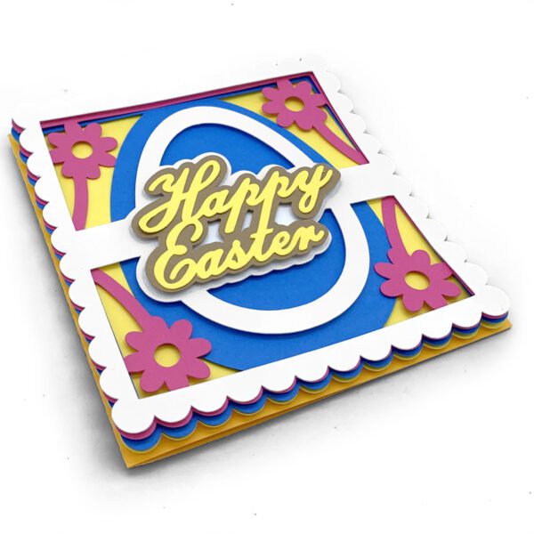 SI Happy Easter and Flowers Card 3