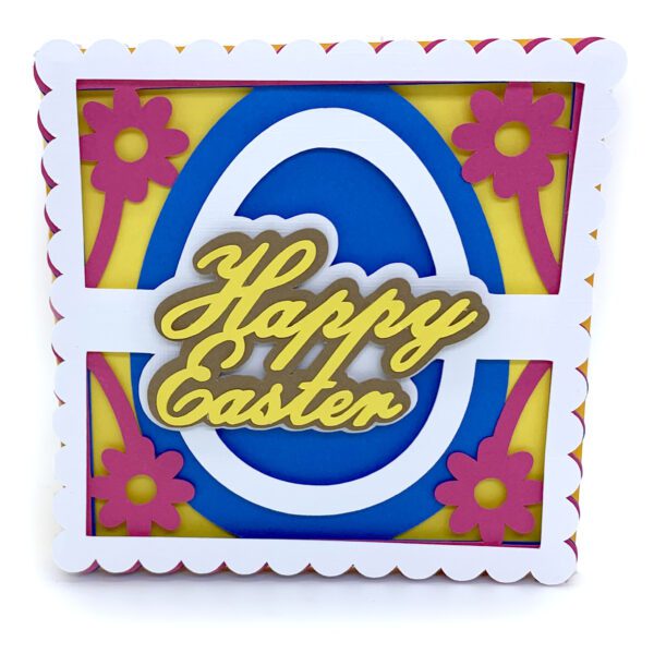 SI Happy Easter and Flowers Card