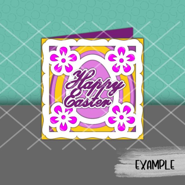 SI Happy Easter and Flowers Card mock