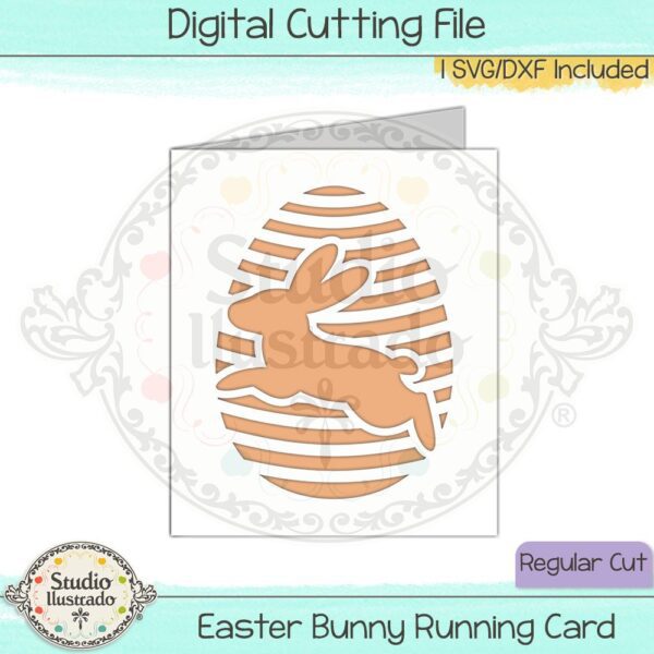 Easter Bunny Running Card