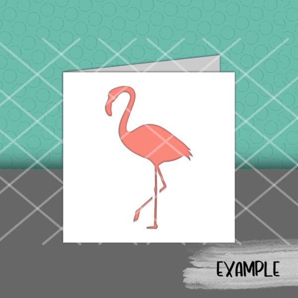 SI Flamingo Card mock