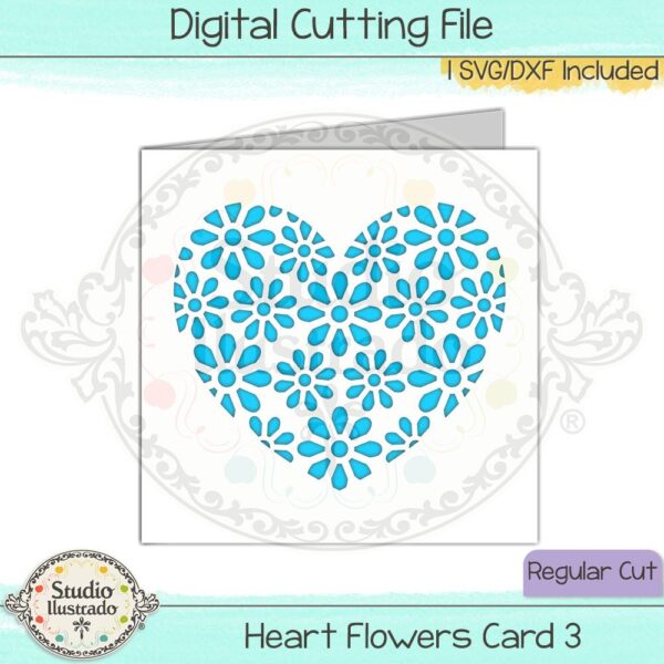 Heart Flowers Card 3