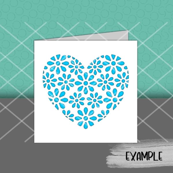 Heart Flowers Card 3 - Image 2