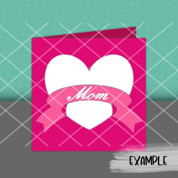 SI Heart Mom Card mock