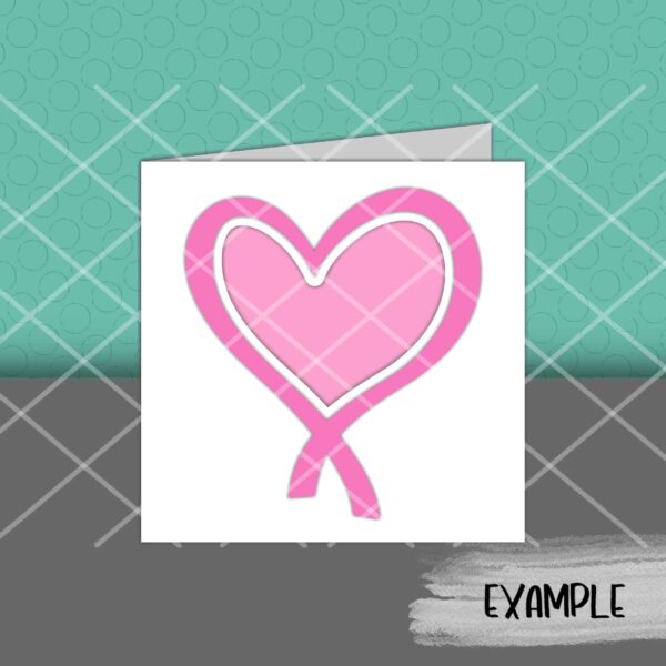 SI Heart Shaped Ribbon Card mock