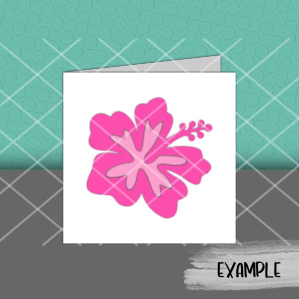 SI Hibiscus Flower Card mock