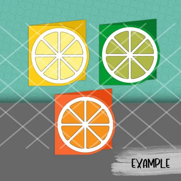 Orange and lemons card studio ilustrado