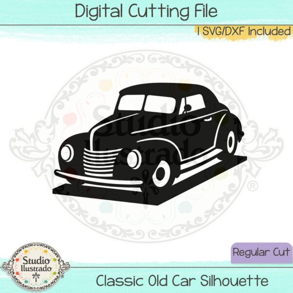 SI Classic Old Car Silhouette 2023 scaled