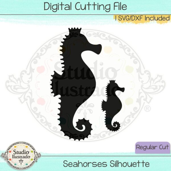 Seahorses Silhouette