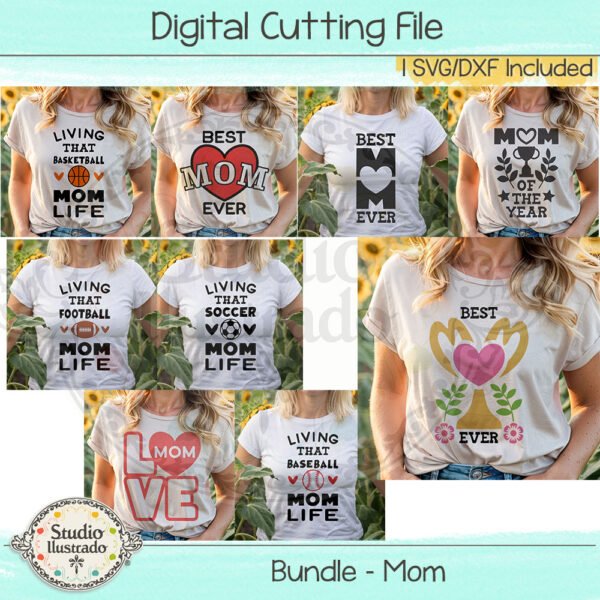 Bundle 28 Mom Theme Files - SVG Cut File - Image 3